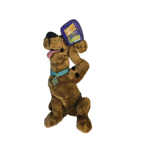 18” Cartoon Network Scooby Doo Plush Holding Scooby Snacks Play By Play 2002 - Picture 1 of 9